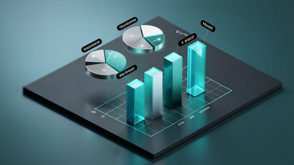 Minimalist 3D Business Dashboard Template