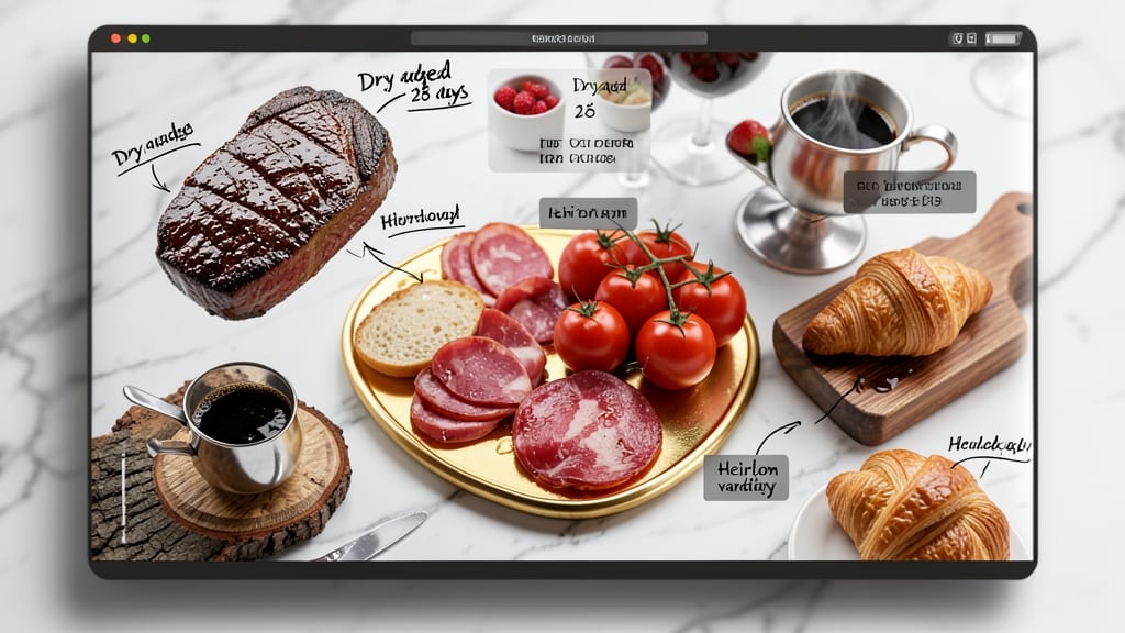3D Food and Beverage Menu Template