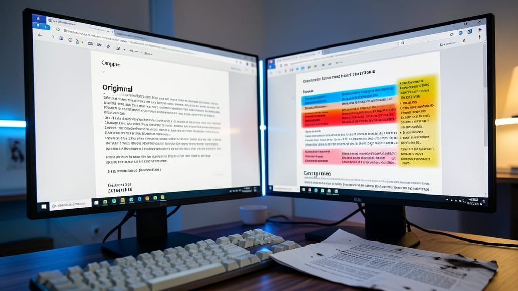 Compare Two Documents Side-by-Side
