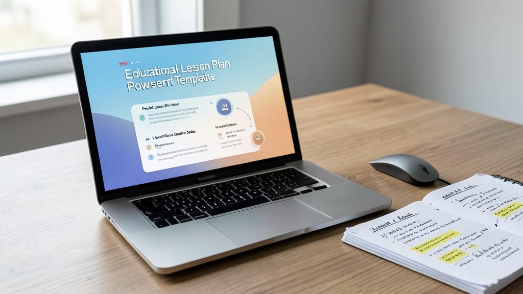 Educational Lesson Plan PowerPoint Template