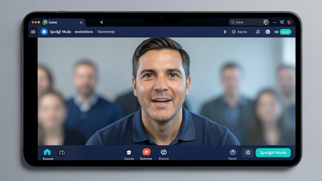 Use Spotlight Mode for Virtual Background Focus